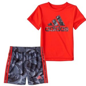 Adidas Boys Action Camo Tee & Shorts 2 Pc. Set | Boy 7yo